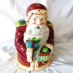 Handmade Santa Cookie Jar, by Nonni's